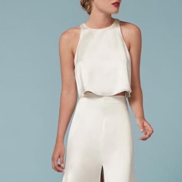 Reformation 100% silk high neck top - Picture 2 of 8